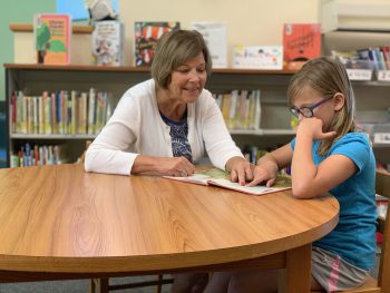 Marilee Fisher and her student