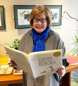 Mary reading on World Read Aloud Day